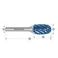 Rotary Burr, TRE, Oval, HP8 Cut, Blue-Tec Coated