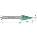 Hartmetall-Frässtift, SKM, Spitzkegel, HP-3 PRO VERZAHNUNG, GREEN-TEC-beschichtet