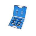 6 Piece Set, Carbide tipped Annular Cutters, Weldon Shank, Drill Depth 40mm, Hard Line