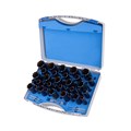 39 Piece Set, HSS-XE Durablue Coated Annular Cutters, Weldon Shank, Drill Depth 30mm, Blue Line