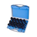 39 Piece Set, HSS-XE Durablue Coated Annular Cutters, Weldon Shank, Drill Depth 55mm, Blue Line