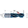Pulverstahl + DURABLUE beschichteter Spiralbohrer, Weldonschaft, Nutzlänge 50 mm, Drill-Line PRO50 & Drill-Line-Rail PRO50