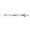HSS-XE Countersink, DIN 335, Type C, 90 Degree, 3 Flat Sided Shank, Long Shank