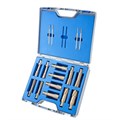 12 Piece Set, Hard Line, carbide tipped Annular Cutters, Drill Depth 55mm, Nitto/Uni Shank 19mm