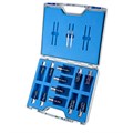 12 Piece Set, Blue-Drill Line Pro/Blue-Line-Rail Pro, Powder steel Durablue Coated Annular Cutters, Drill Depth 30mm, Weldon Shank 19mm