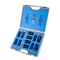 Set PROFI PLUS, HSS-XE + DURABLUE-beschichtete Kernbohrer, Nutzlänge 30 mm, Weldonschaft, Blue-Drill Line30