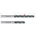Solid Carbide Twist Drill, 3 Cutting Edges