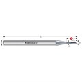 MKD/Mono-Crystaline Diamond, Radius Miling Cutter, Mirror Finish