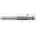 VHM-3D-Radiusfräser, mit Innenkühlung, extra lang, Rockwell Cutter