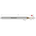 Solid carbide miniature ball nose mill, Internal cooling holes, 4mm Shank