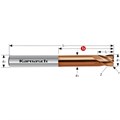 Valuetool Solid Carbide End Mills, Corner Radius, Short, <55 HRC