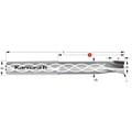 PCD Corner Radius End Mill, Positive, Internal Cooling