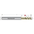 VHM-Schaftfräser „GOLDWIN” mit Eckenradius für INOX