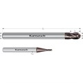Solid Carbide 3D Ball Nose End Mill, Exotic Materials