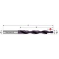 HSS-XE TITAN-TEC subland drill, DIN 8376, 180 Degree, medium grade for through holes