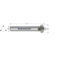 HSS-XE Taper/Deburring Countersink, Type C, 120 Degree, 3 Flat Sided Shank
